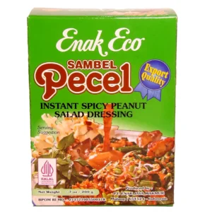 Enak Eco jordnötssåspasta för att göra jordnötssås till pecel som är indonesisk grönsakssallad. Stark.