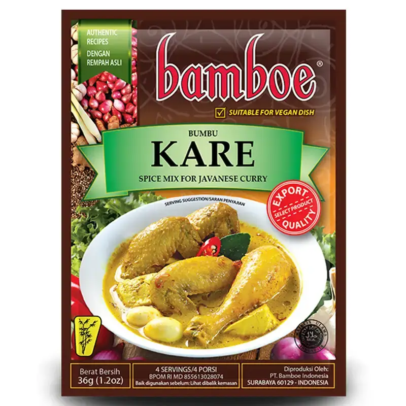 Bamboe Kare Jawa 36g - indonesisk curry kryddmix