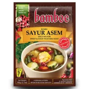 Paket Bamboe Sayur Asem 5 x 60g - kryddmix indonesisk grönsakssoppa