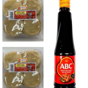 Paket Wayang Emping Manis 2x250g - belinjonötterchips (sötsmak) plus 1 bonus ABC söt sojasås 600ml